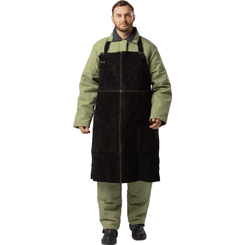 Изображение товара Фартук сварщика спилковый Ф1 чёрный