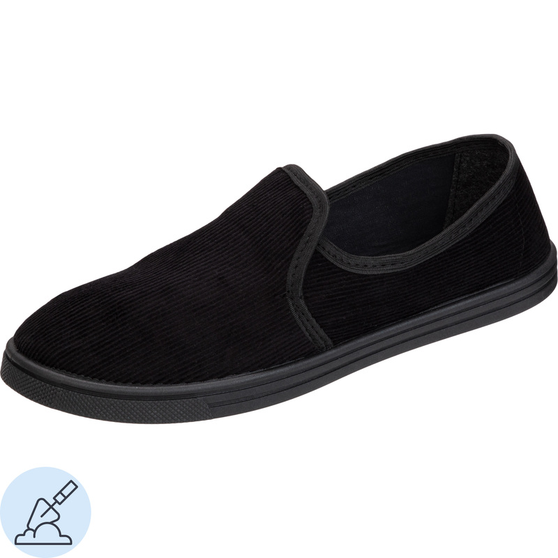 Изображение товара Вельветовые тапочки размер 37 унисекс черные