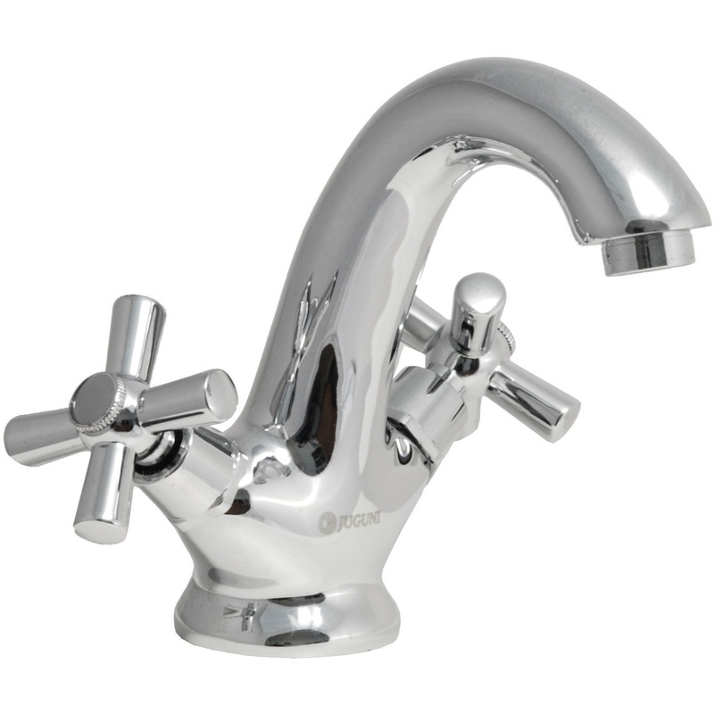Изображение товара Смеситель для умывальника Juguni 0402.722 хром двуручный с керамической буксой