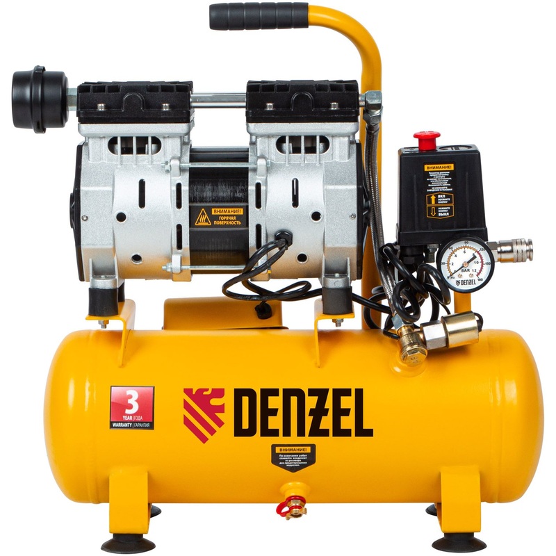 Изображение товара Компрессор Denzel DLS650/10 для бытового и профессионального использования