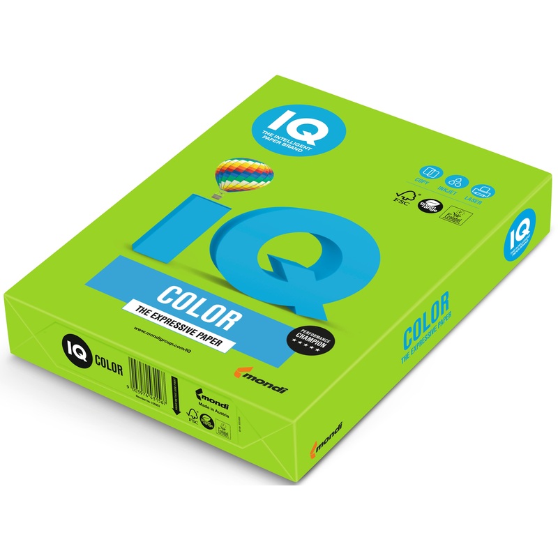 Изображение товара IQ Color MA42 Бумага цветная А4 80 г 500 л зеленая интенсив