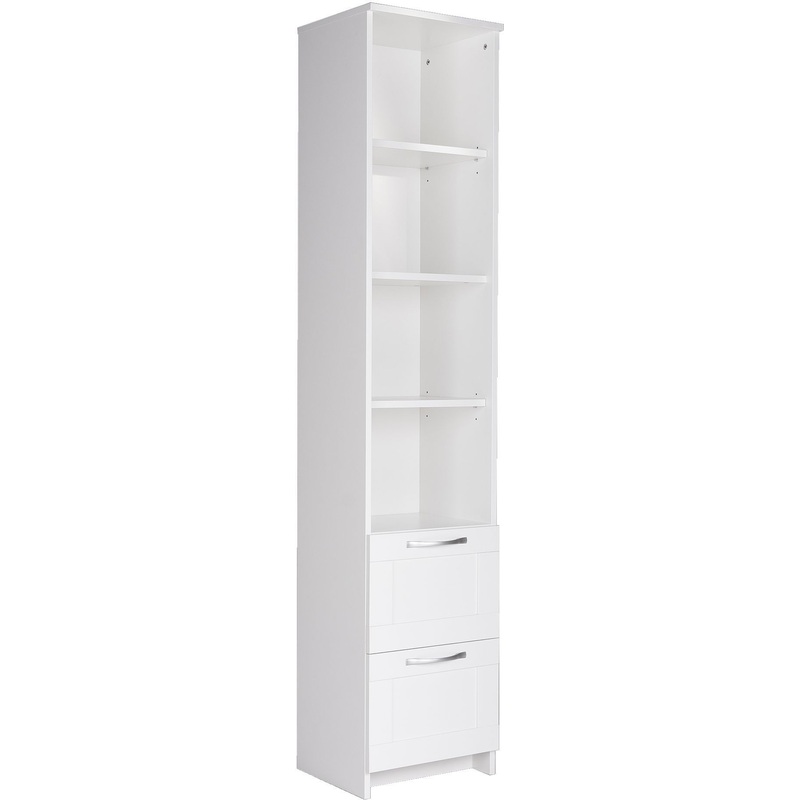 Изображение товара Стеллаж ГУД ЛАКК Сириус (белый, 392х348х1900 мм, 2 ящика)