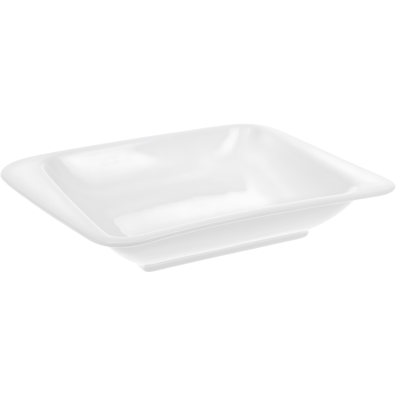 Изображение товара Тарелка Sam&Squito Quadro фарфор 20 см белая, 6 штук в упаковке