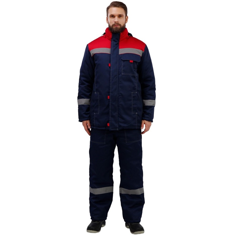 Изображение товара Зимний мужской рабочий костюм з31-КПК с СОП водоотталкивающий утеплённый