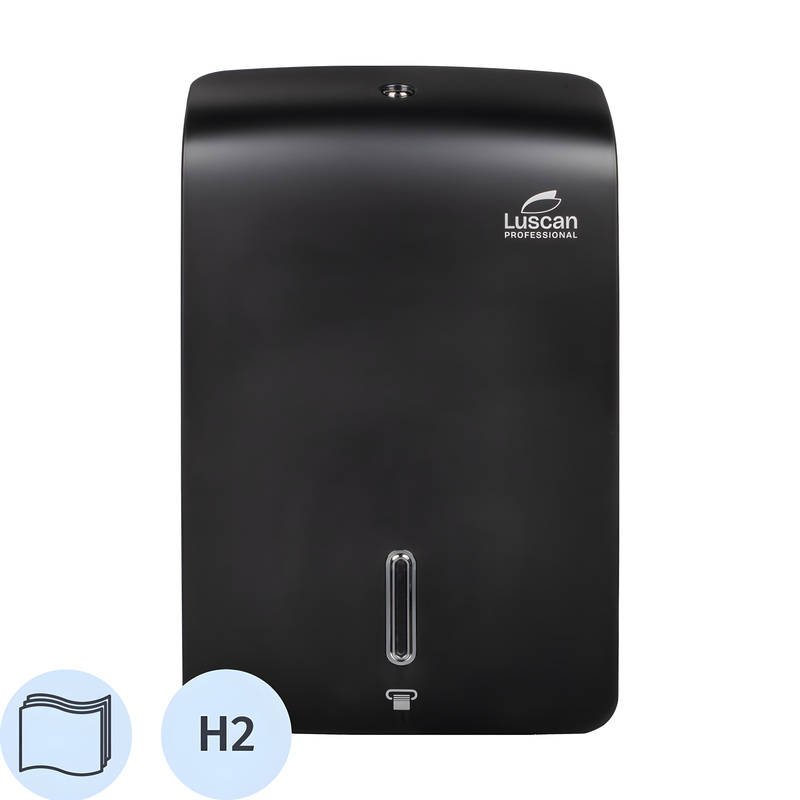 Изображение товара Диспенсер для листовых полотенец Luscan Professional Etalon maxi H2 черный