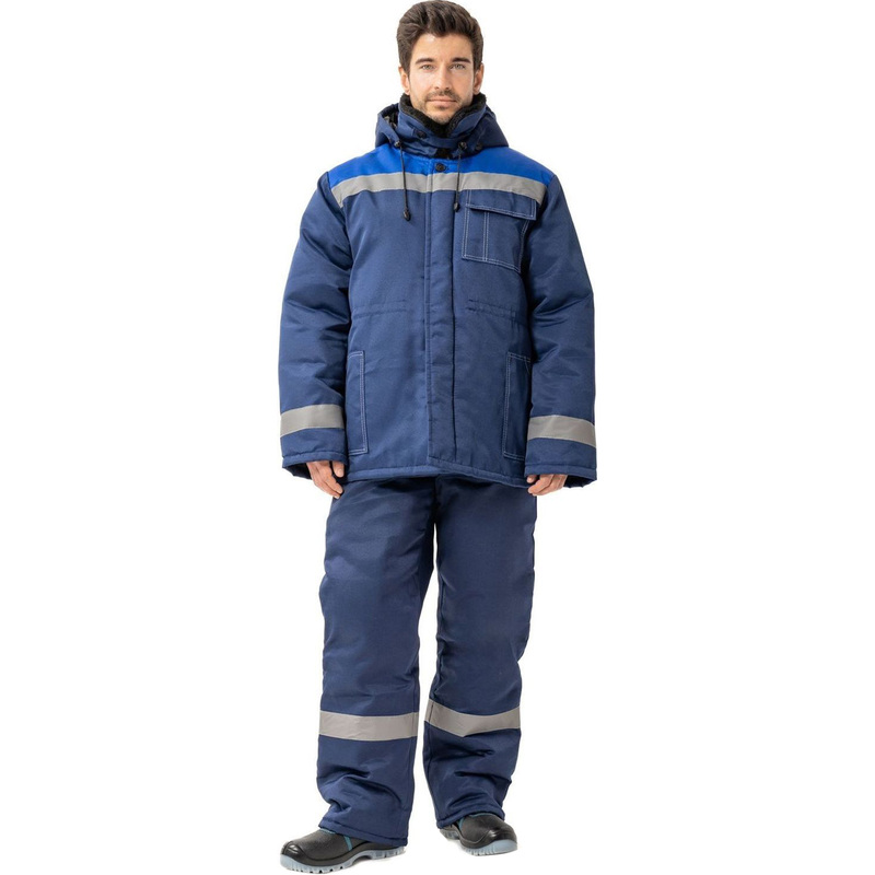 Изображение товара Зимняя рабочая мужская куртка з32-КУ из смесовой ткани грета с утеплителем синтепон