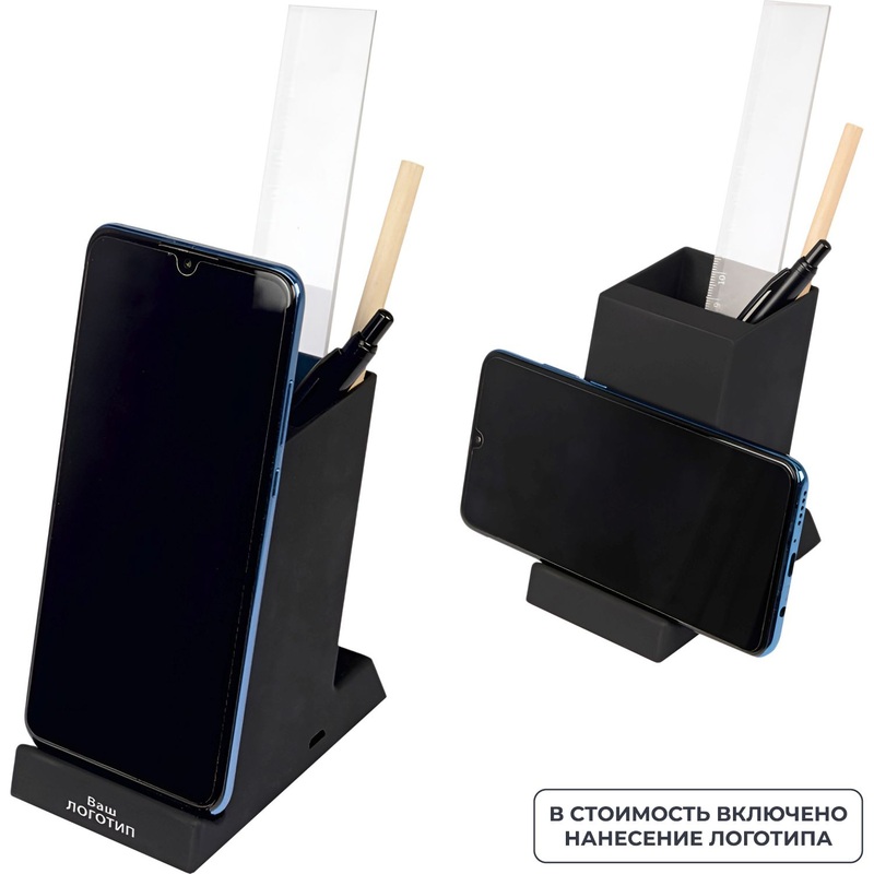 Изображение товара Беспроводное зарядное устройство Glowbox с логотипом 10 шт в упаковке