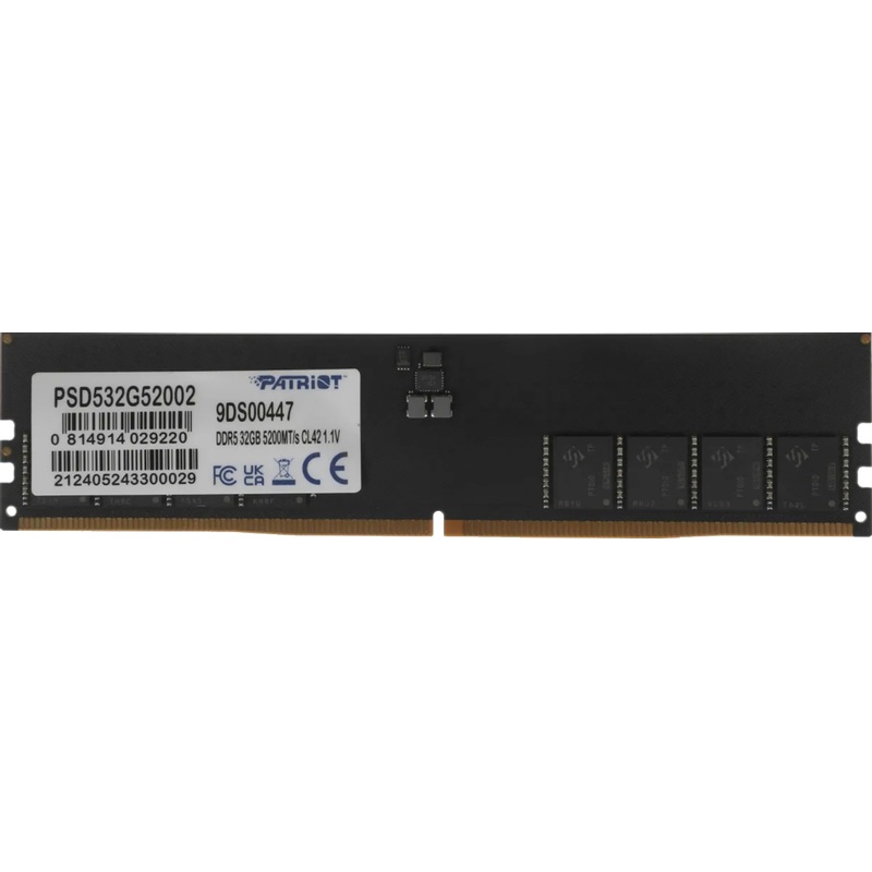 Изображение товара Модуль памяти Patriot Memory PSD532G52002 DDR5 32 ГБ для настольного ПК