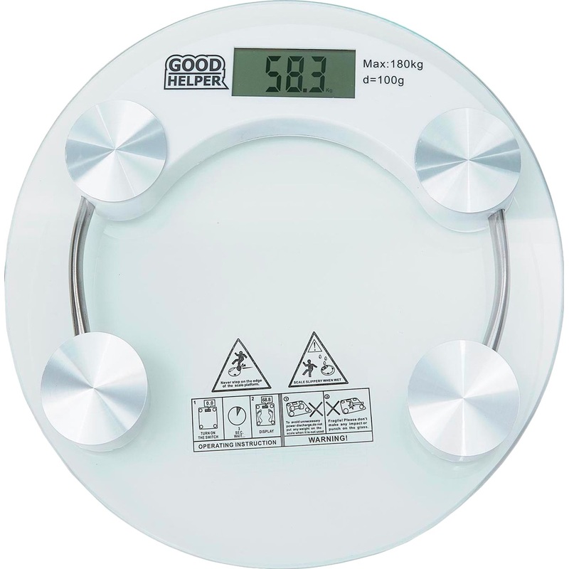 Изображение товара Весы напольные Goodhelper BS-S50 прозрачные, точные, стеклянная платформа