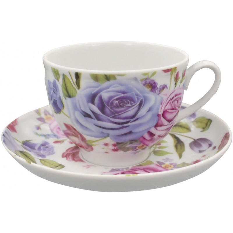 Изображение товара Фарфоровая чайная пара Дулёвский завод Гранатовый аромат 275 мл