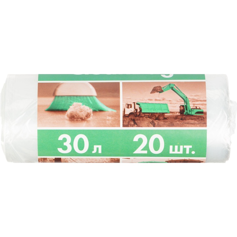Изображение товара Мешки для мусора Концепция Быта 30 л прозрачные ПВД