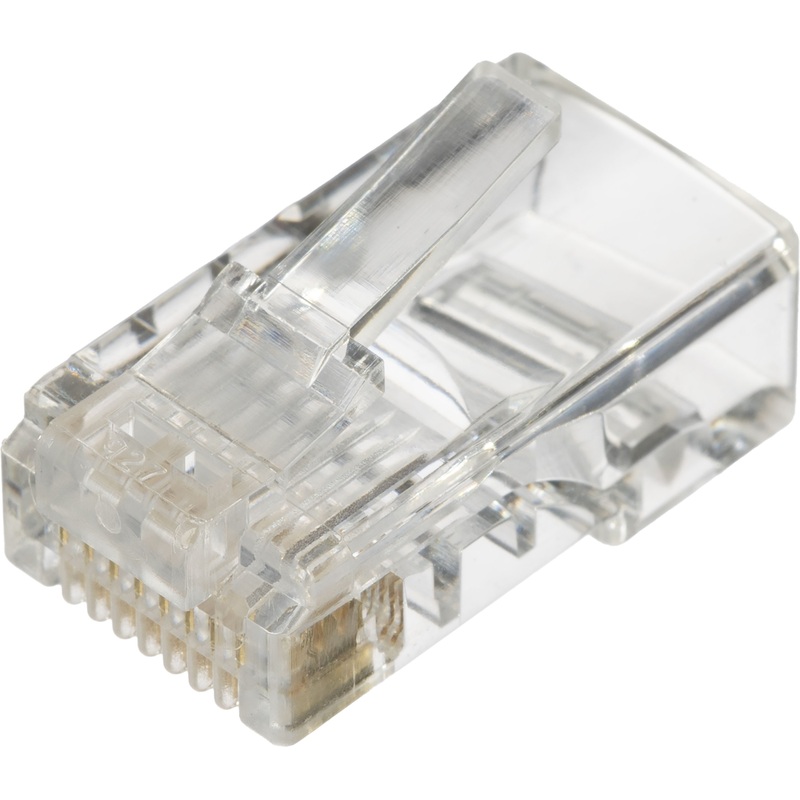 Изображение товара Коннектор BigTech RJ-45 cat 5e 100 штук для сетевых кабелей