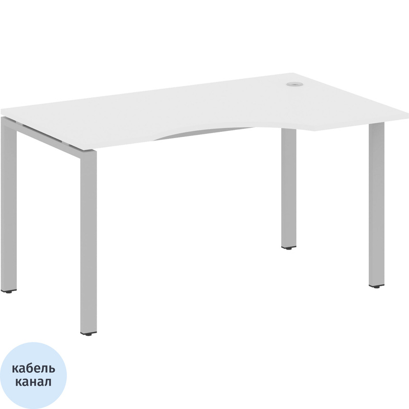 Изображение товара Эргономичный стол Metal System Style БП.СА-2 Пр правый 1400х900х750 мм