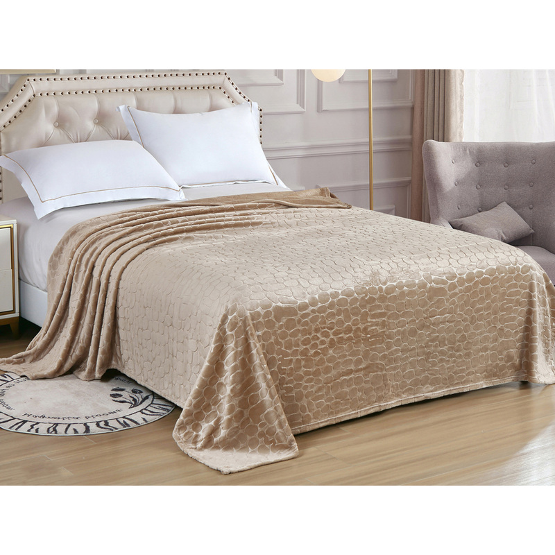 Изображение товара Плед Cleo Riviera микрофибра 200x220 см коричневый