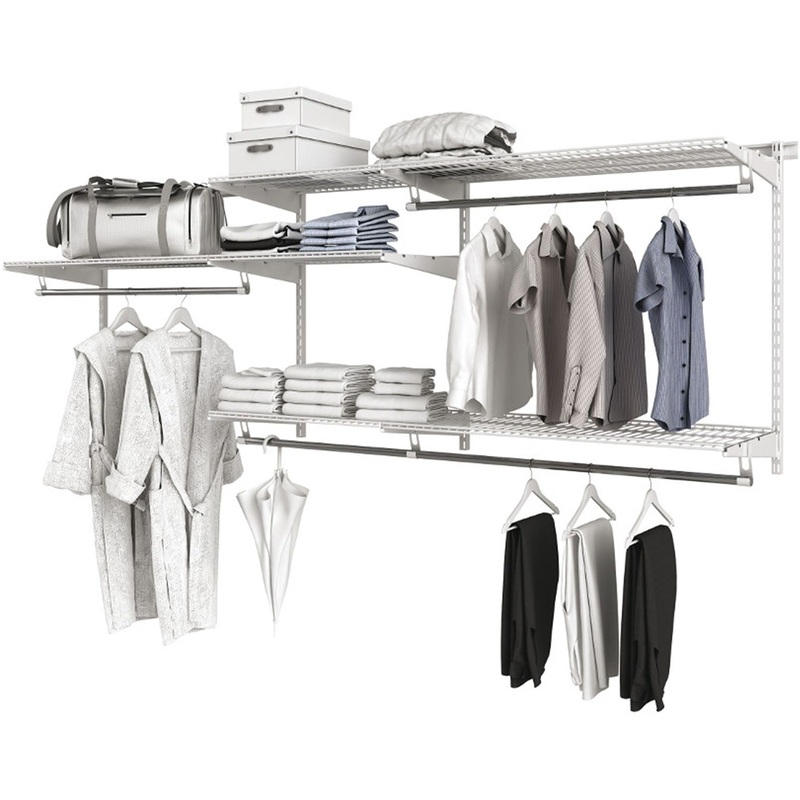 Изображение товара Комплект гардеробной системы Титан GS-450 (белый) - удобство хранения