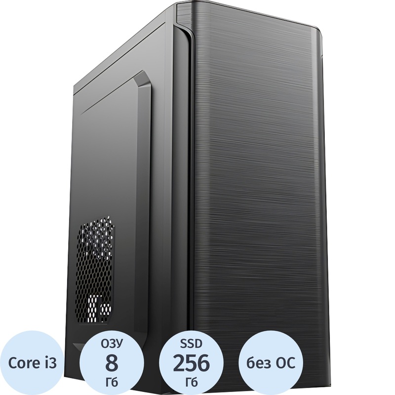 Изображение товара Системный блок BigTech 11136564 с Intel Core i3 и SSD на 256 ГБ