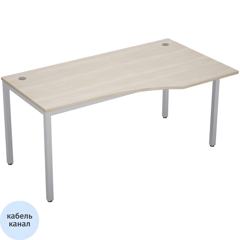 Изображение товара Эргономичный рабочий стол Avance 6М.021 правый 1600x900 мм бежевый шамони светлый