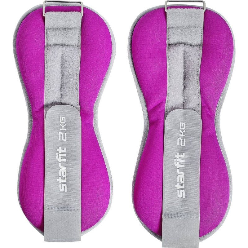 Изображение товара Утяжелитель Starfit WT-502 2 кг фиолетовый (2 штуки в упаковке)