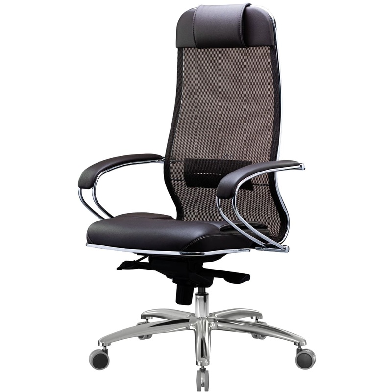 Изображение товара Офисное кресло Метта Samurai SL-1.04 тёмно-коричневое с механизмом Multi Block