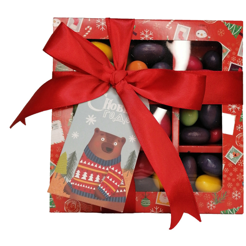 Изображение товара Подарочный набор Зелёная улица Снежная история миндаль в глазури 280 г