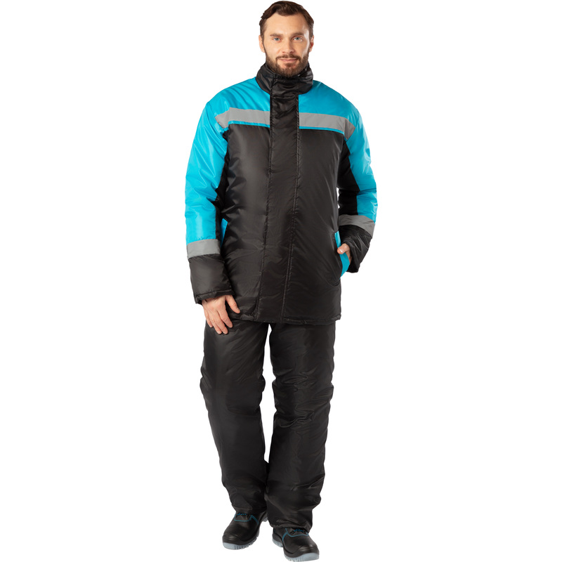 Изображение товара Зимняя рабочая мужская куртка з38-КУ из водоотталкивающей ткани оксфорд