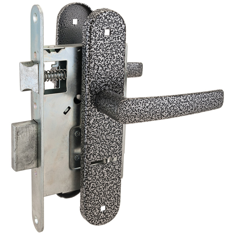 Изображение товара Замок врезной Птимаш ЗВ9-4.08 серебристый для деревянных дверей