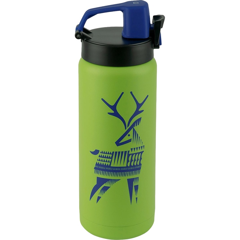 Изображение товара Термос Арктика Олень 500 мл зеленый с узким горлом и вакуумной изоляцией