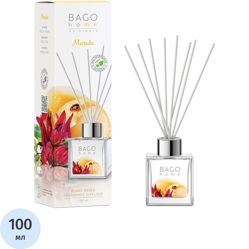 Изображение товара Аромадиффузор Bago home Марула 100 мл натуральный аромат для дома