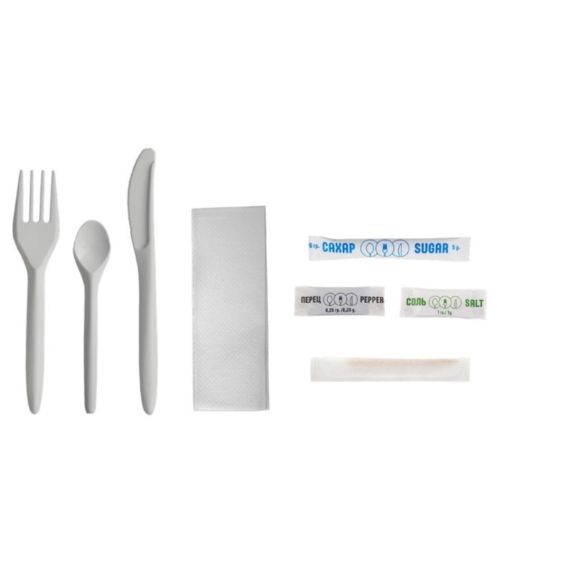 Изображение товара Уценка. Набор столовых приборов № 8 на 1 персону ( 8 предметов, 300 наборов в упаковке)