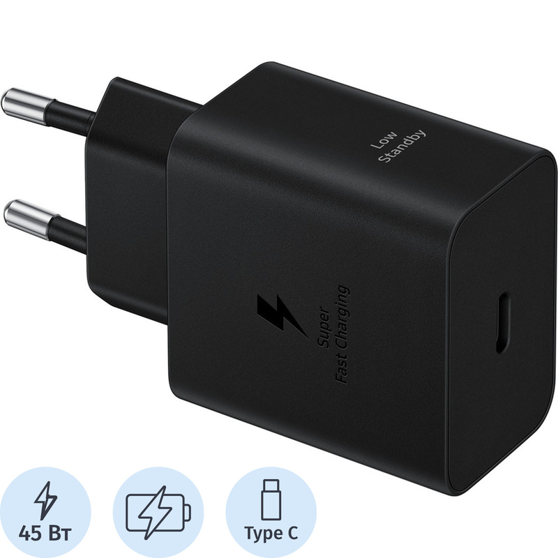 Изображение товара Samsung EP-T4511 45 Вт зарядное устройство с USB Type-C и быстрой зарядкой