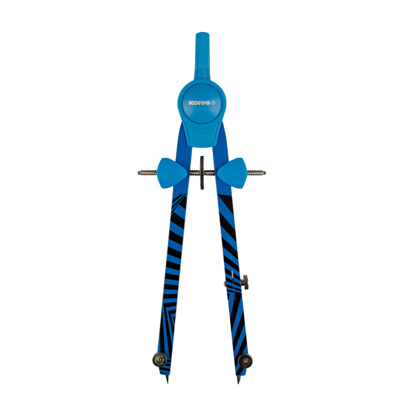 Изображение товара Циркуль Kores d260мм 170 мм (в футляре, с держателем и запасным грифелем)