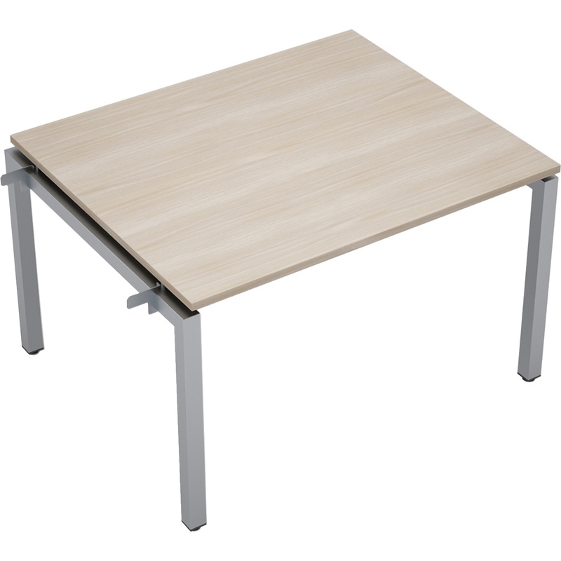 Изображение товара Элемент стола для переговоров Avance 6МПН.502 шамони светлый алюминий матовый 1200х1000х750 мм