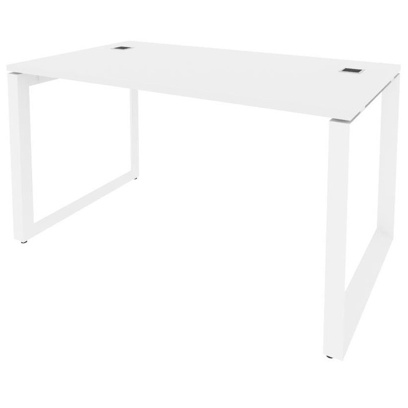 Изображение товара Стол руководителя письменный Onix Direct O.MO-SRR-3.8 белый бриллиант 1380х800х750 мм