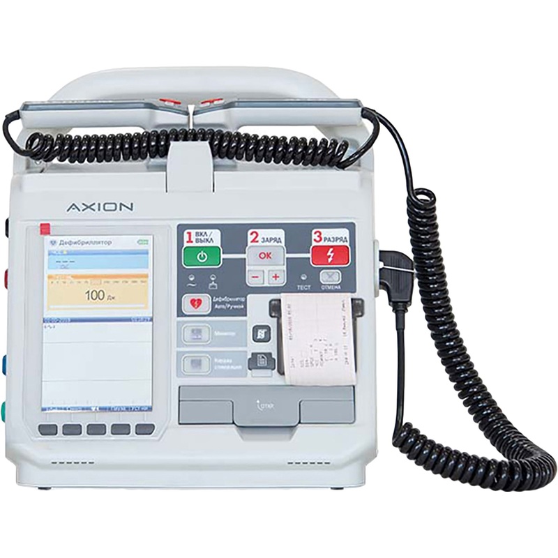 Изображение товара Дефибриллятор мониторинговый ДКИ-Н-11 Аксион ЭКГ SPO2 НИАД ЭКС АНД автоматический