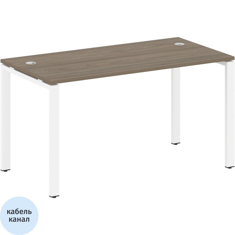 Изображение товара Стол прямой Metal System Style БП.СП-3 1400х720х750 мм белый венге