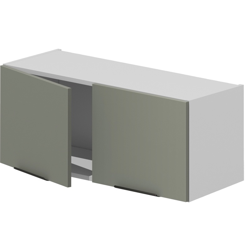 Изображение товара Навесной кухонный шкаф VOK W2D 36 90 платиновый зелёный и белый