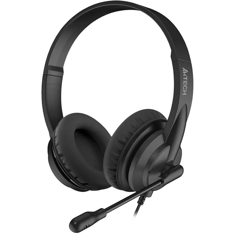 Изображение товара Уценка. Гарнитура проводная A4tech HU-10 (HU-10/USB/BLACK). уц_тех