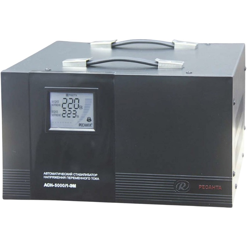 Изображение товара Стабилизатор напряжения Ресанта АСН-5000/1-ЭМ электромеханический 5 кВт