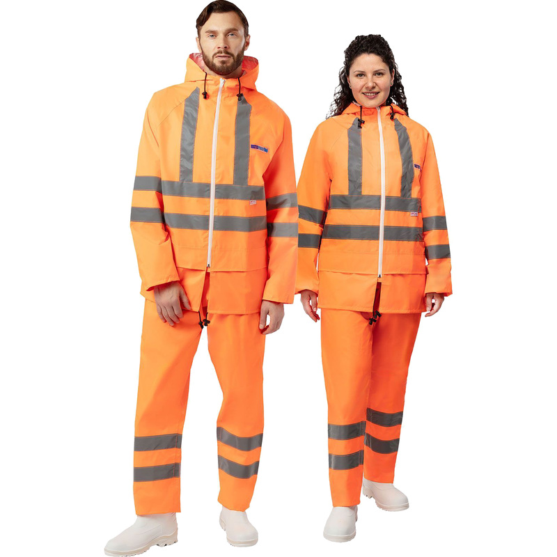 Изображение товара Костюм сигнальный влагозащитный Extra-V-КБР оранжевый 48-50