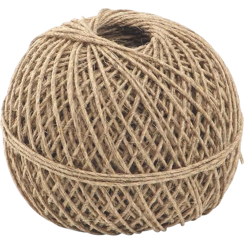 Изображение товара Льняной полированный шпагат 1250 текс 100 м для упаковки и садовых работ