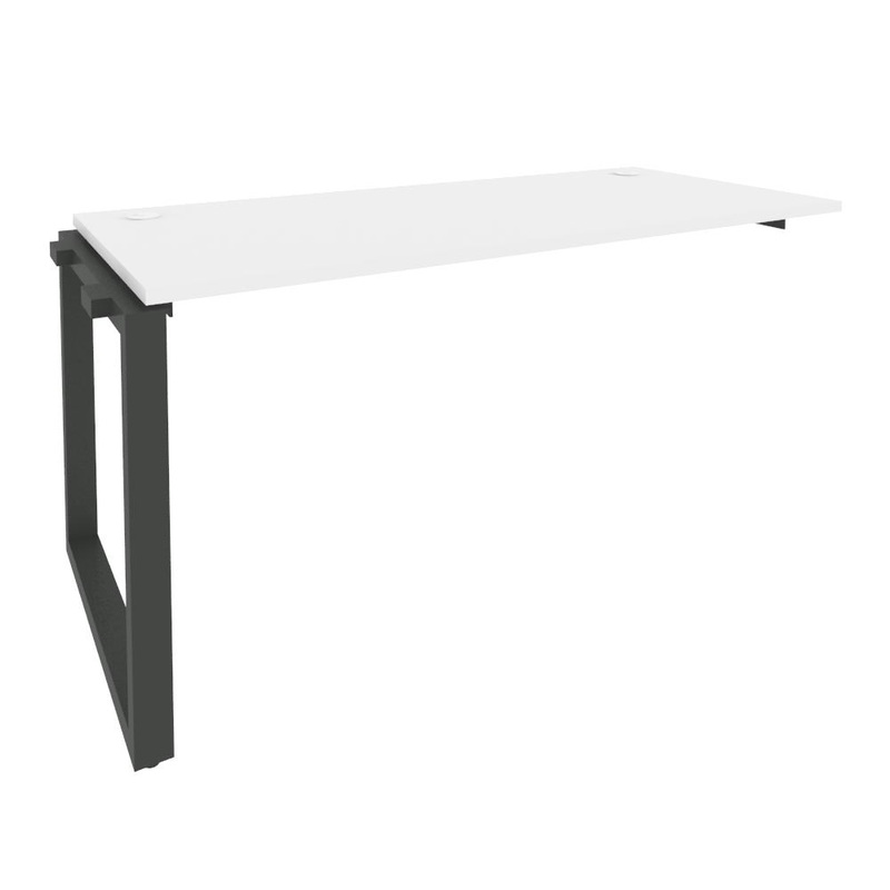 Изображение товара Элемент рабочей станции Onix-O O.MO-1.NRS-4.7 белый бриллиант/антрацит сборная мебель для офиса