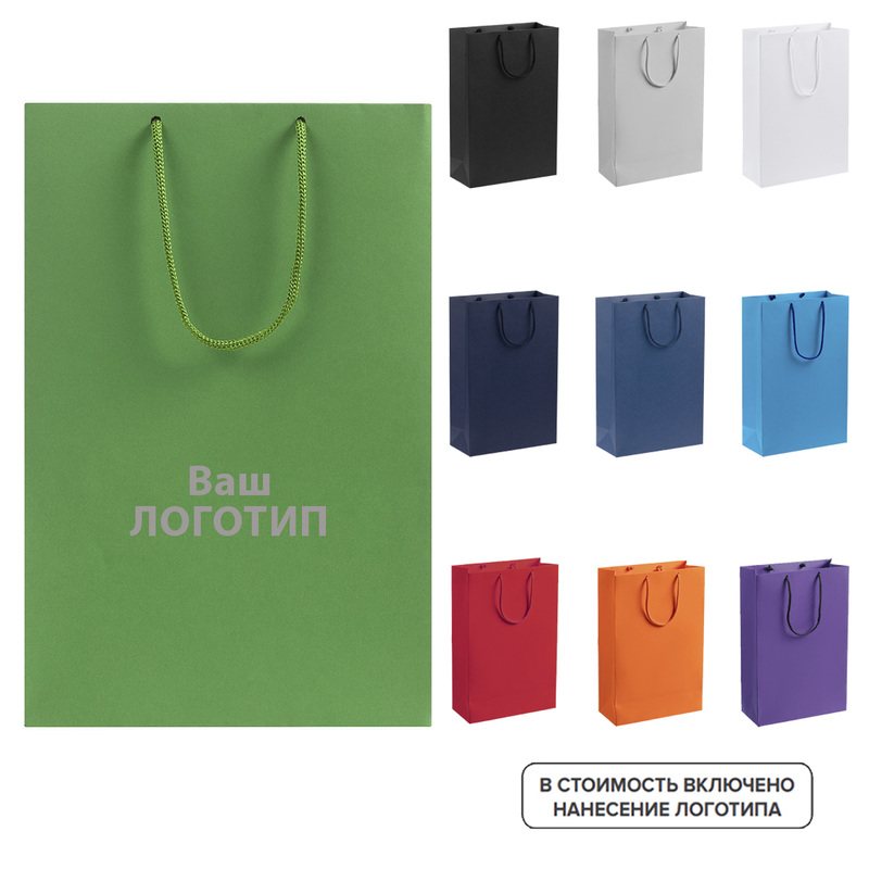 Изображение товара Подарочный пакет Porta 35x23x10 см с индивидуальной печатью на заказ