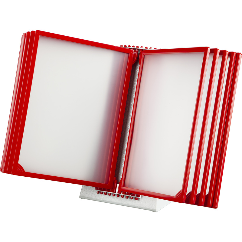 Изображение товара Демосистема настольная с 10 красными панелями формата А4 для документов
