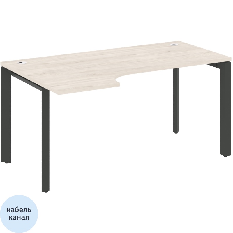 Изображение товара Эргономичный стол ONIX-П O.MP-SA-1L левый для рабочего пространства