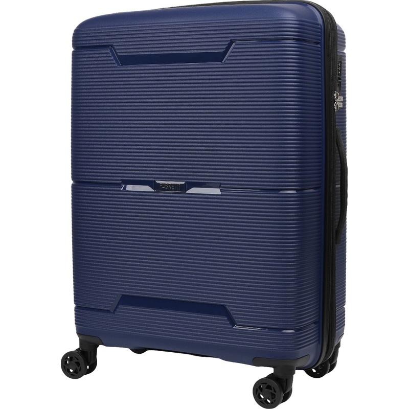 Изображение товара Чемодан Fabretti размер M из полипропилена синий с TSA замком и колесами 67л