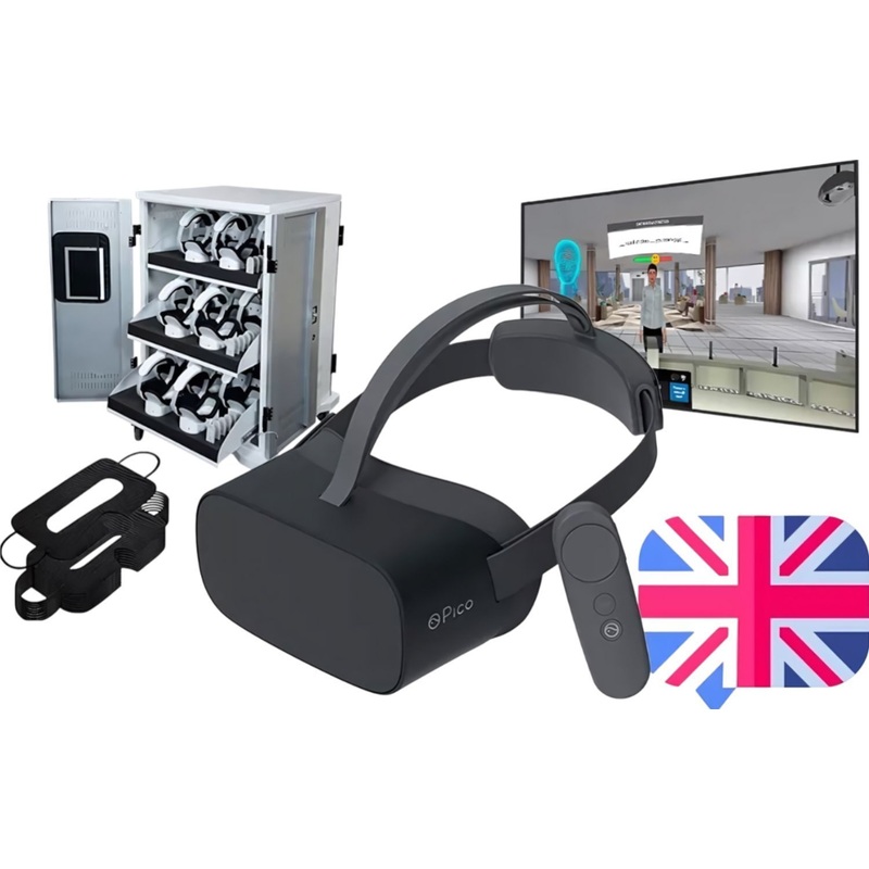 Изображение товара Мобильный VR Class Neo 3 Pro для изучения английского языка VR-комплект с аксессуарами