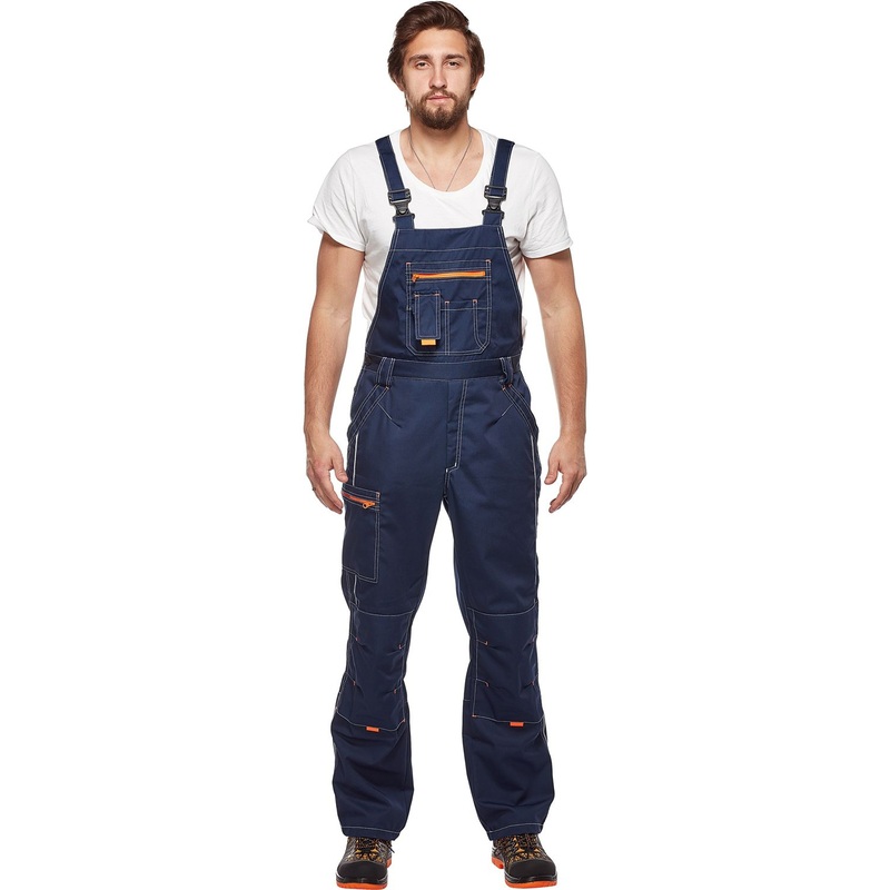 Изображение товара Рабочий полукомбинезон мужской летний с светоотражающим кантом 52-54