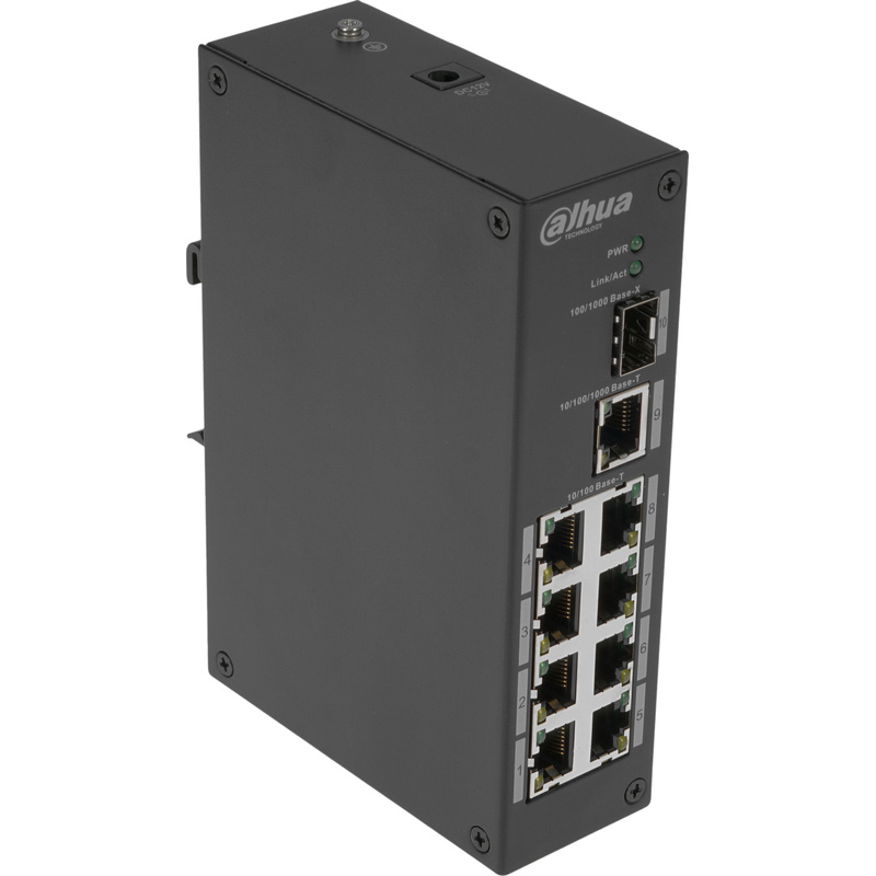 Изображение товара Коммутатор Dahua DH-PFS3110-8T 8 портов неуправляемый с высокой пропускной способностью