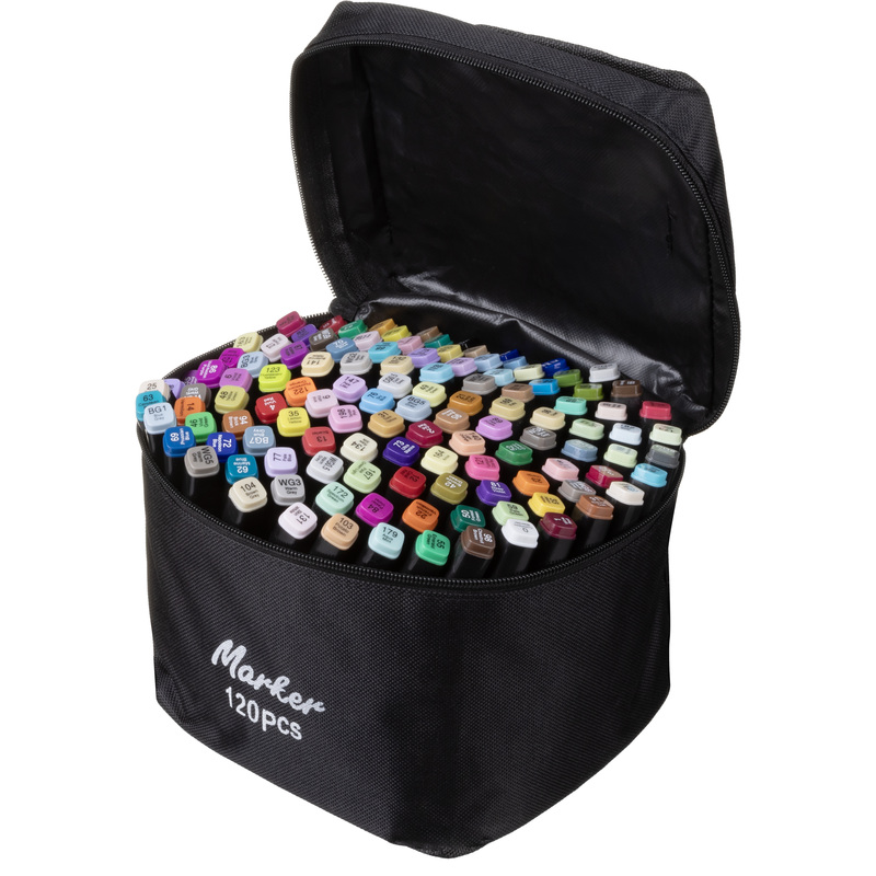 Изображение товара Набор маркеров Mc Basir двухсторонние 120 цветов для рисования
