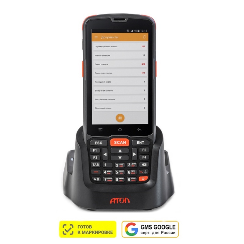 Изображение товара Терминал сбора данных Атол Smart Slim Plus 2D imager Android IP65